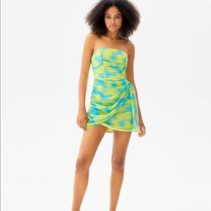 Off-the-shoulder mini dress